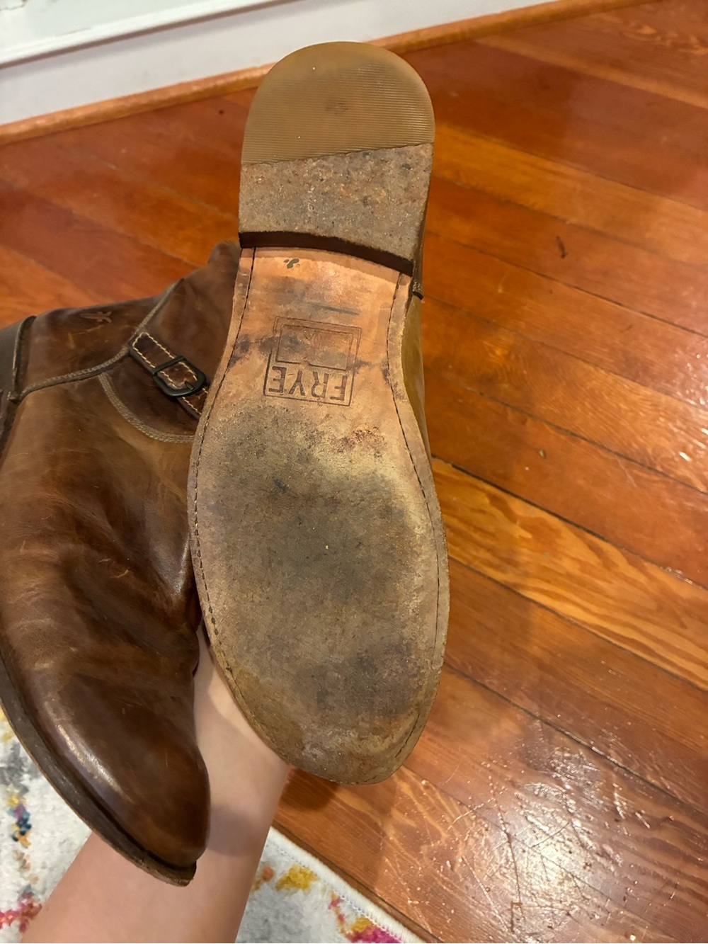 Frye Women's Brown Leather Knee-High Boots - Picture 5 of 6
